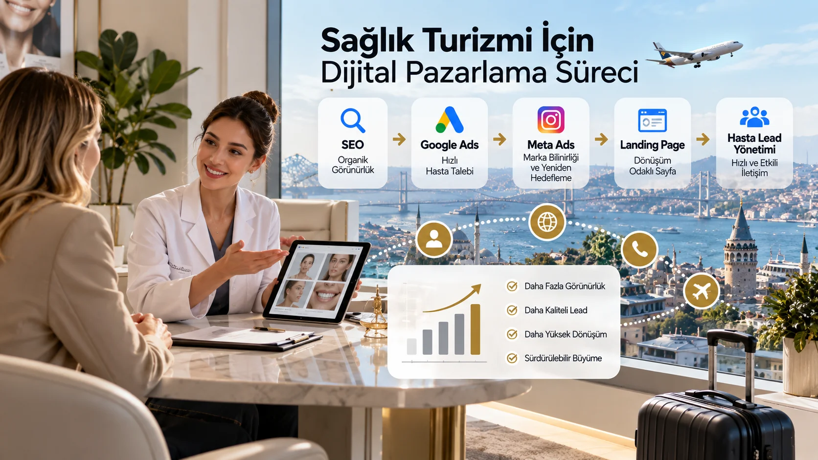 Sağlık turizmi için dijital pazarlama süreci